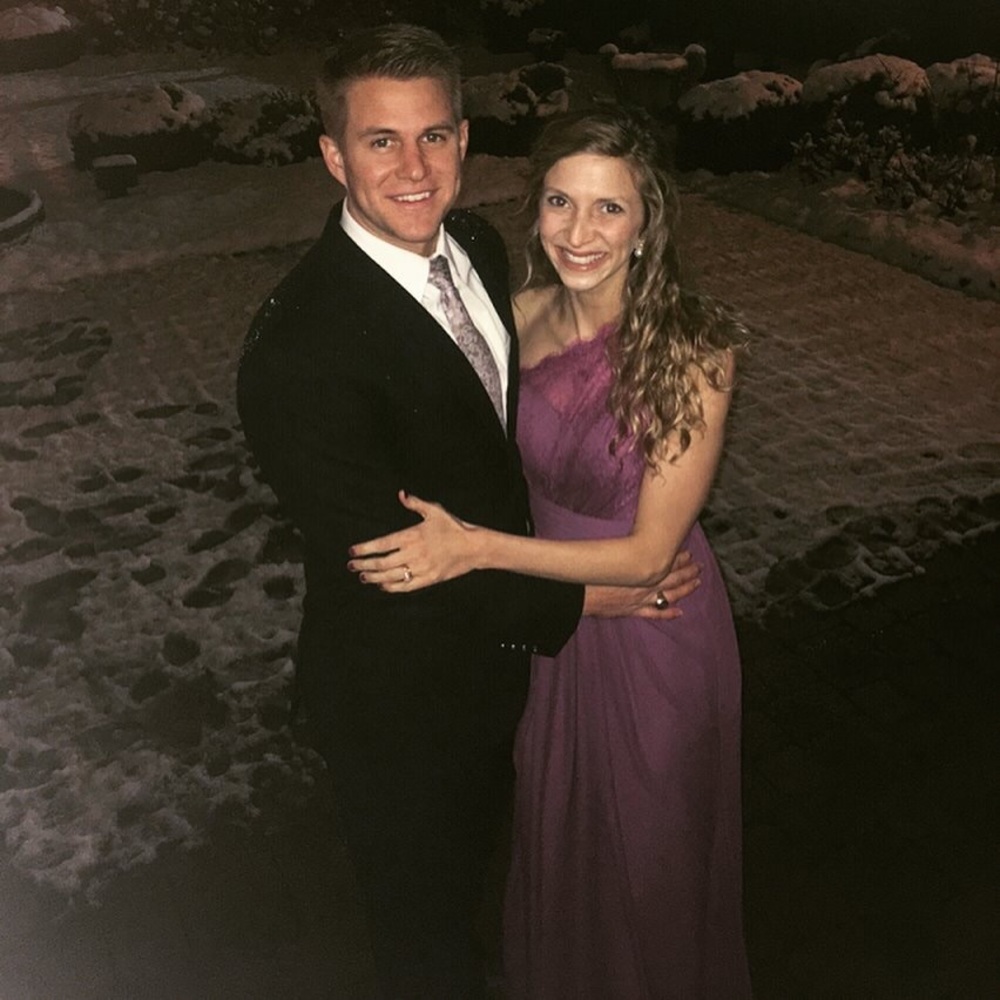 A-Line Princess One Shoulder Bridesmaid Dress - Picture 3 of 4